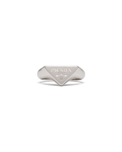 silver prada ring|prada ring men.